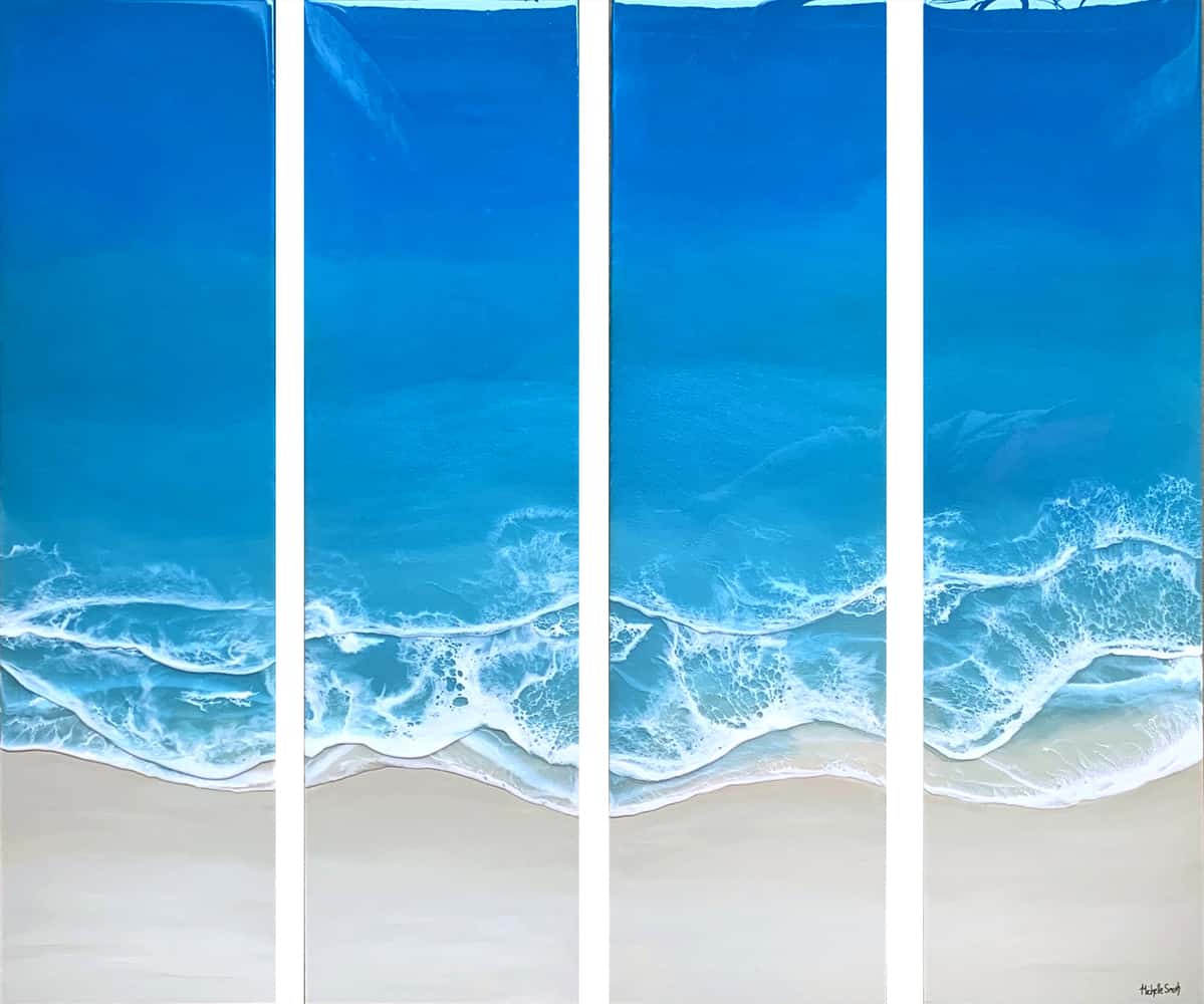 Buy a painting of pattern of waves called Ocean Breeze.