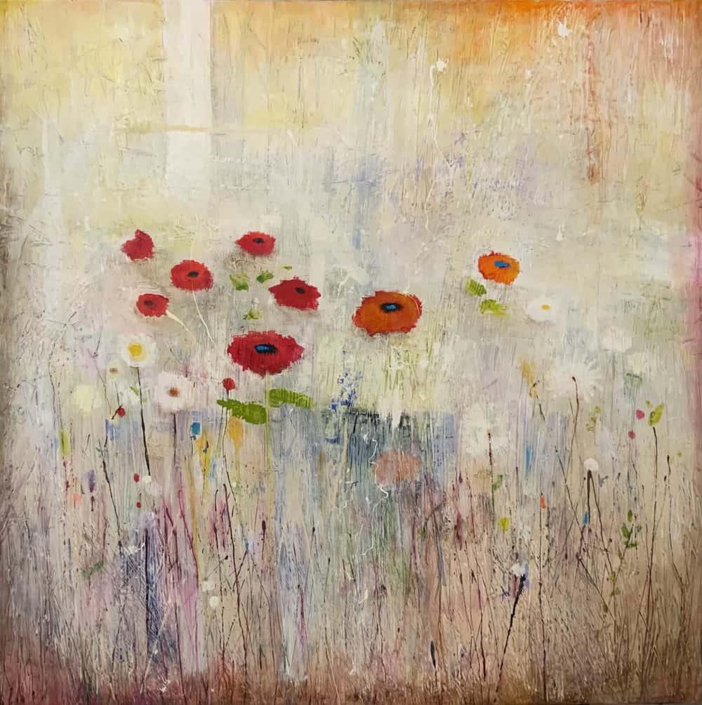 Buy a painting of red flowers called Red Poppies.
