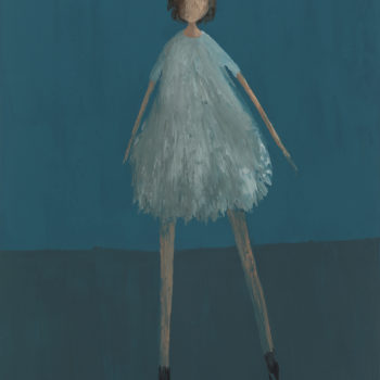 Buy a painting of a lady in dress called Evan.