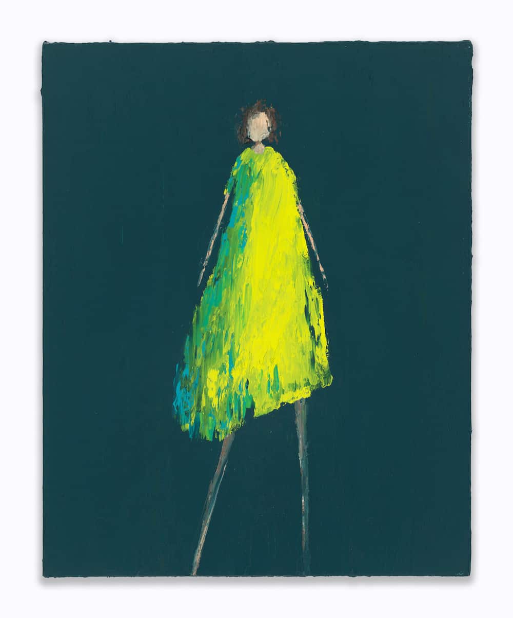 Buy a painting of a girl in green dress called Jessa.