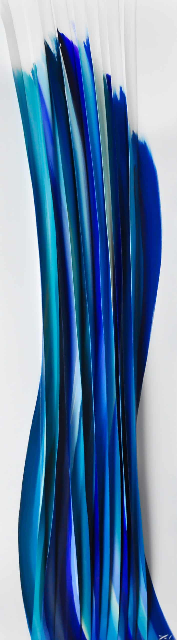 Buy a painting of blue outlines called Rêve Atlantique.
