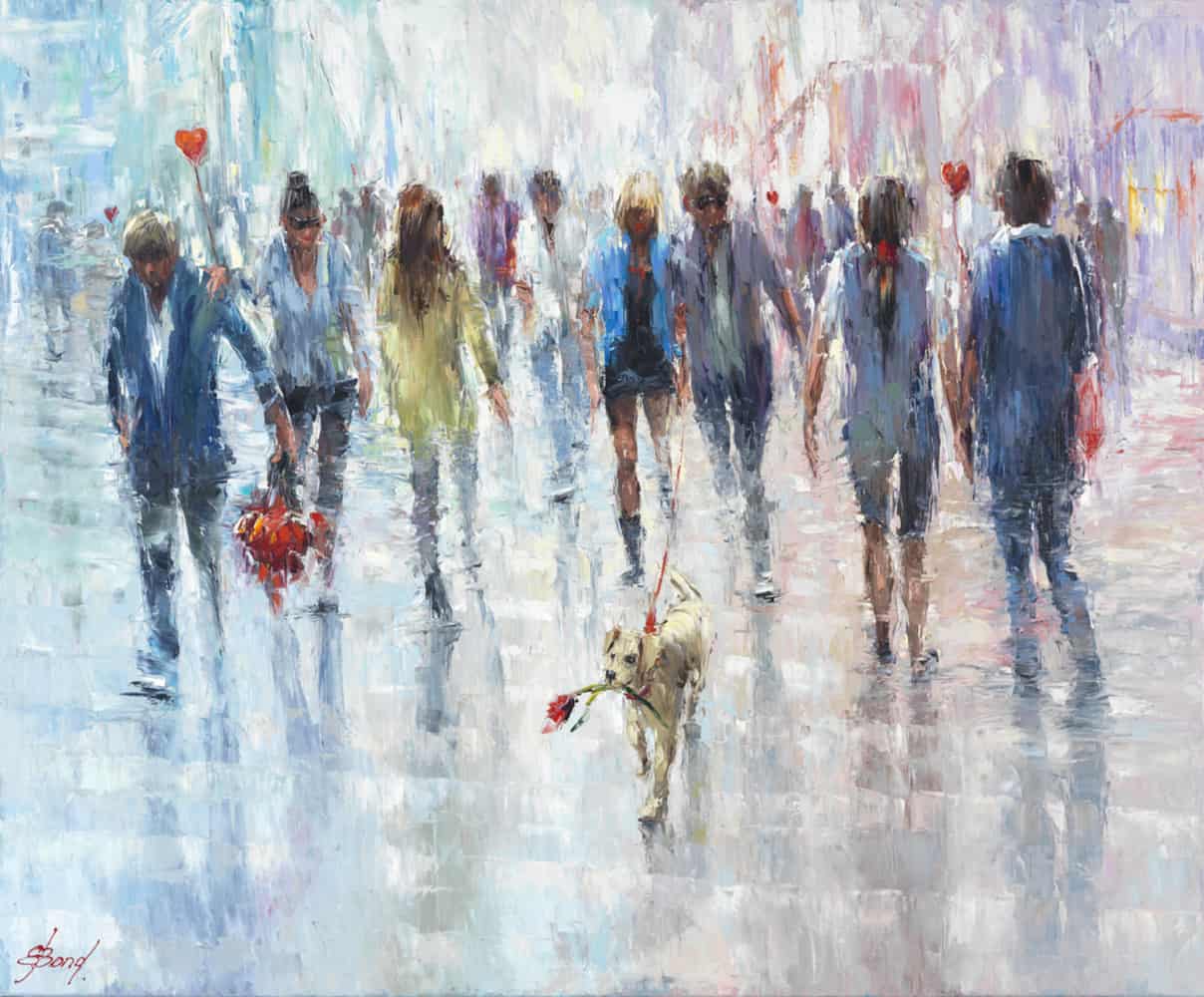 Buy a painting of People with a Dog called Rose For You.