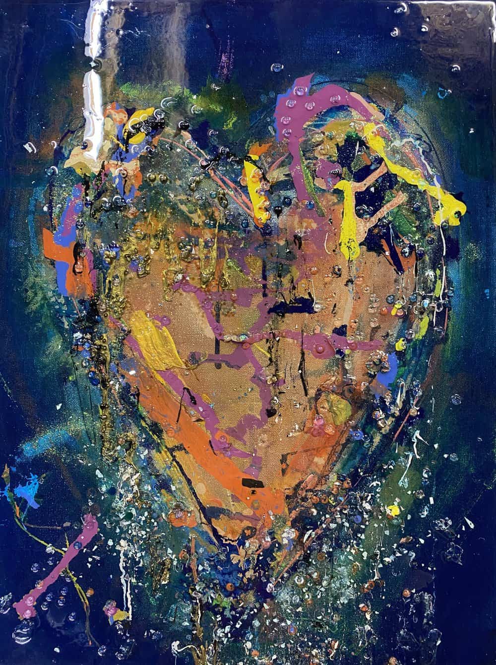 Buy print of multiple colored heart called Hopeful Heart