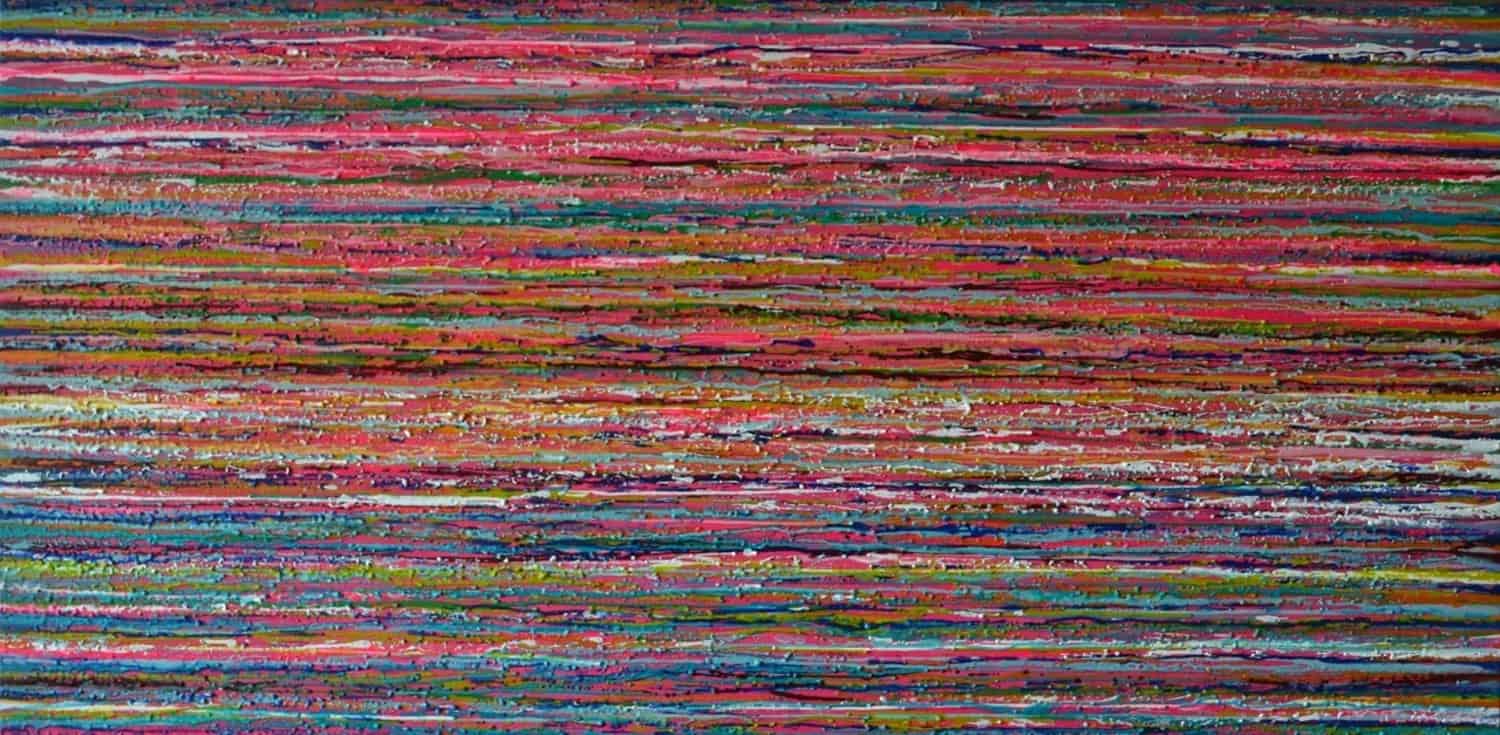 Buy a painting of a colorful lines called Banylbufar, Spain