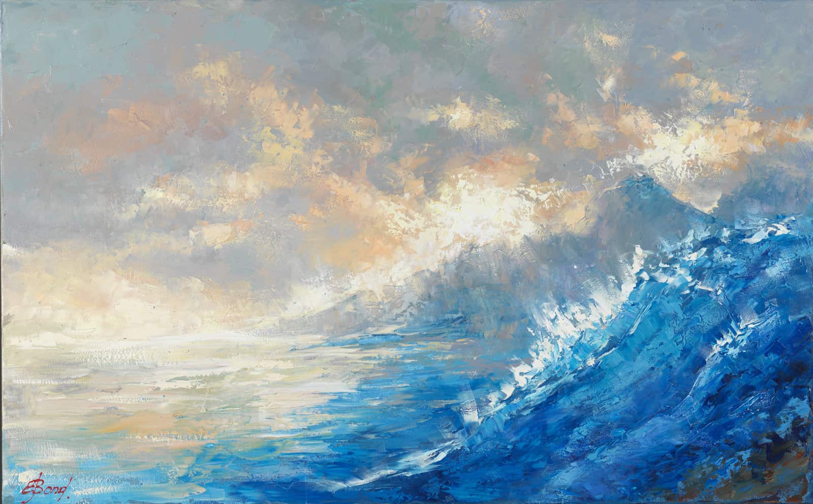 Buy a painting of waves called In Search of The Wave