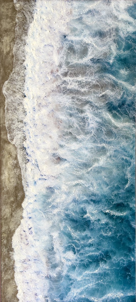 Buy a painting of waves called Aquas Litus 2