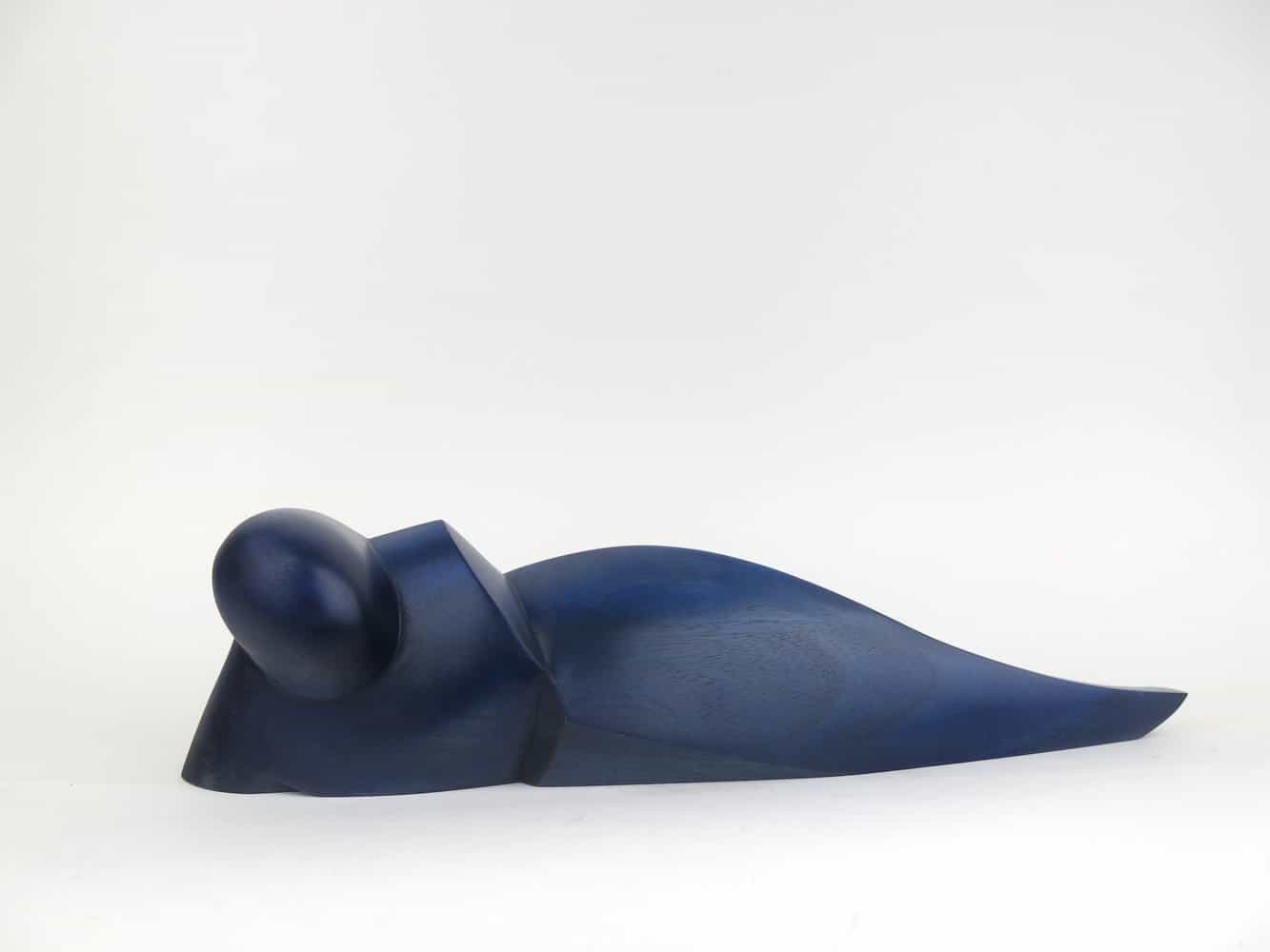 Buy Dyed and Lacquered Mahogany of a Person Laying Down | Reclining Figure | MAC Art Galleries