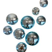 Buy Blown Glass of Blue Mirror-Like Bubbles | Blue Reverie | MAC Art Galleries