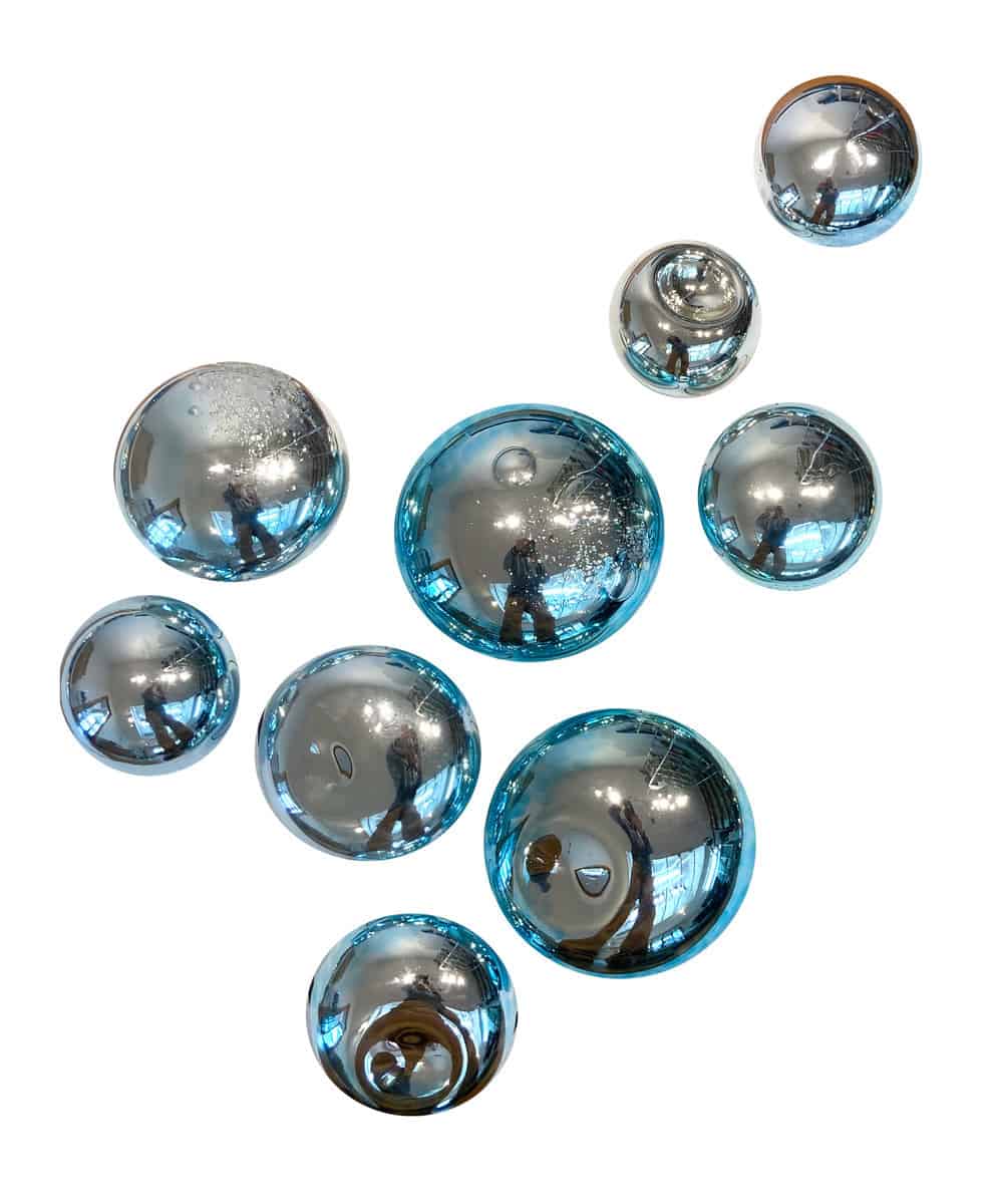 Buy Blown Glass of Blue Mirror-Like Bubbles | Blue Reverie | MAC Art Galleries