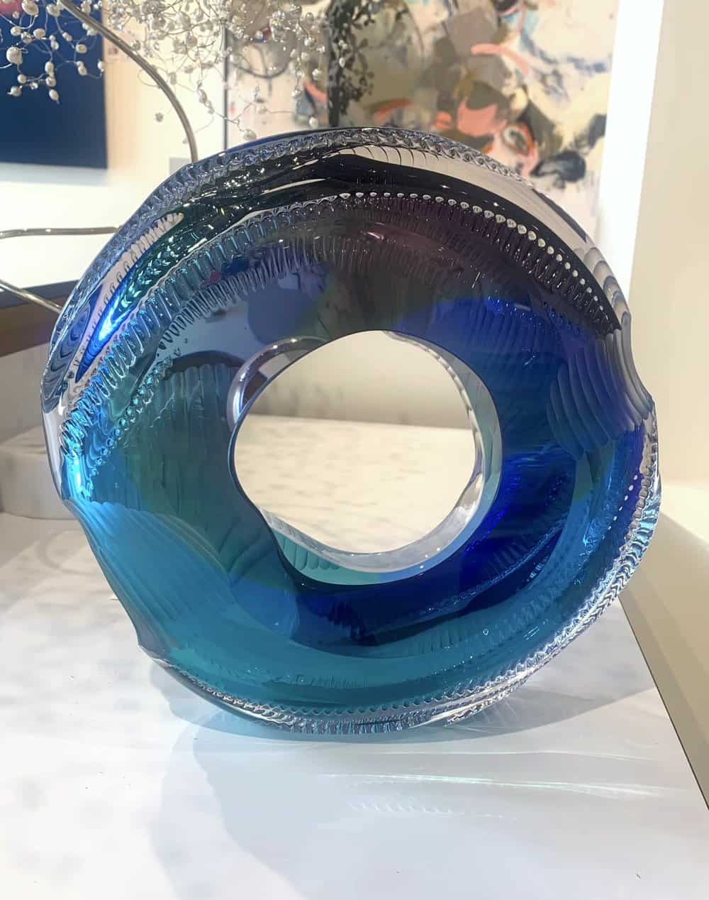 Buy Glass of Full Blue Circle | Blue Moon Love | MAC Art Galleries
