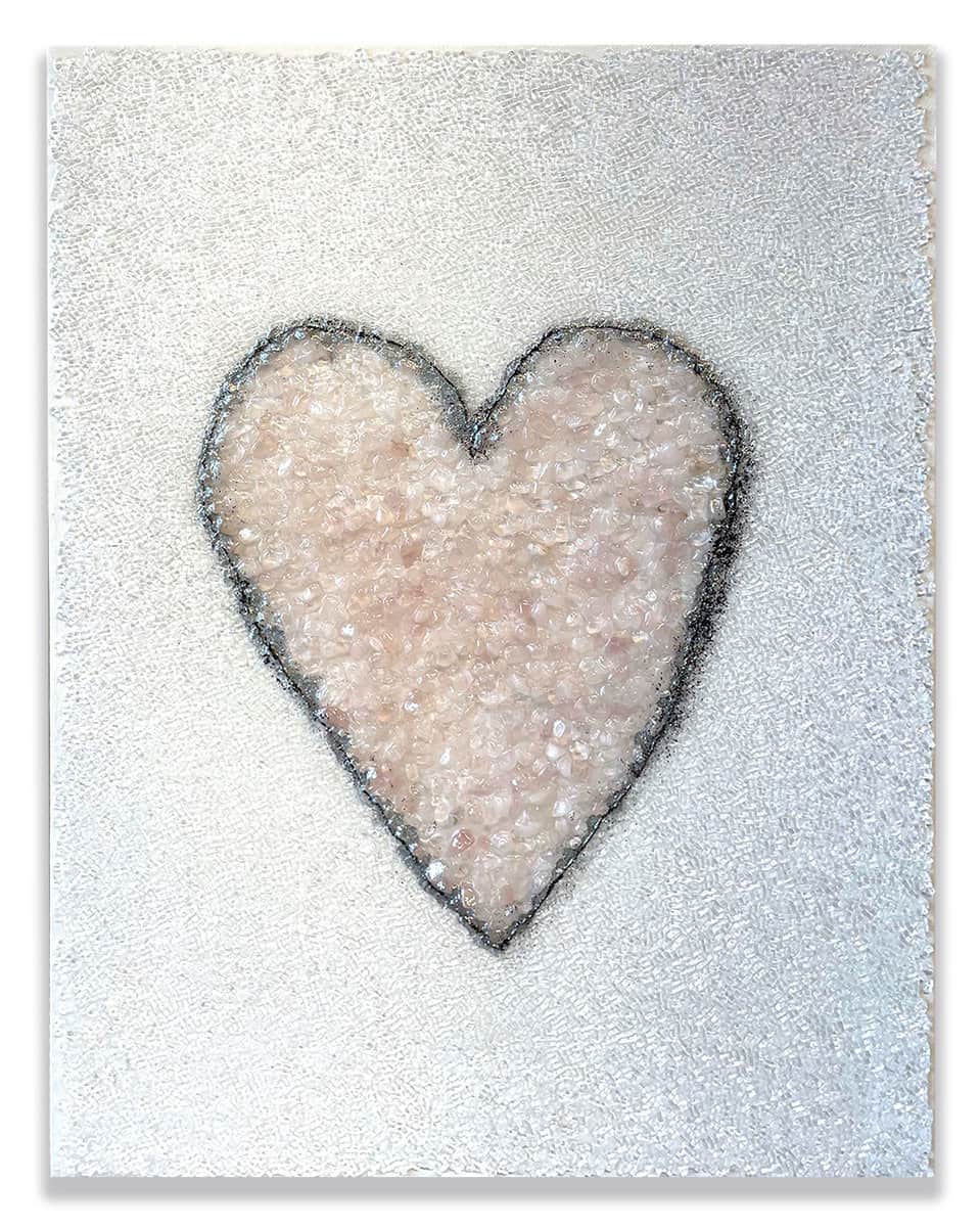 Buy Glass on Canvas of Pink Heart | Something Pink | MAC Art Galleries